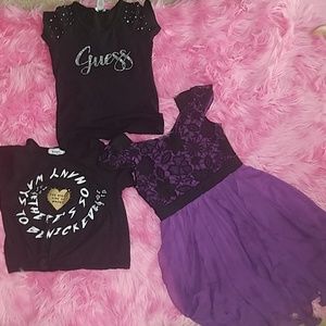 1 Beautiful Dress and 2 shirts